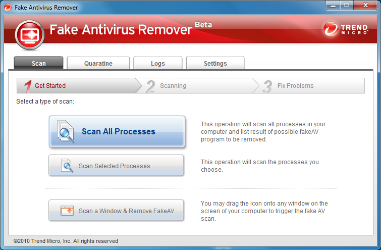 Fake Antivirus Removal Tool (beta)