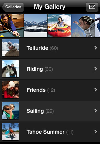 Use MobileMe Gallery to access