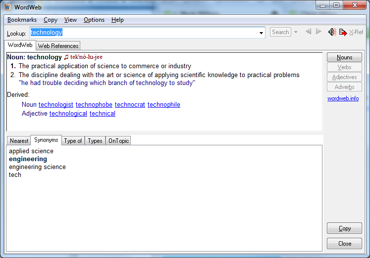 WordWeb Free 7.1