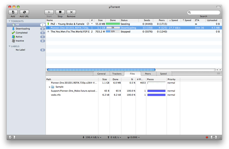 uTorrent for Mac