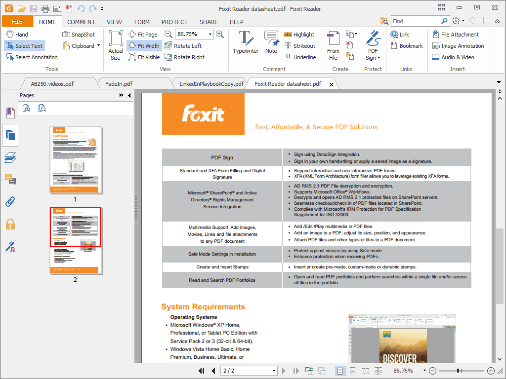 Foxit Reader 7.0