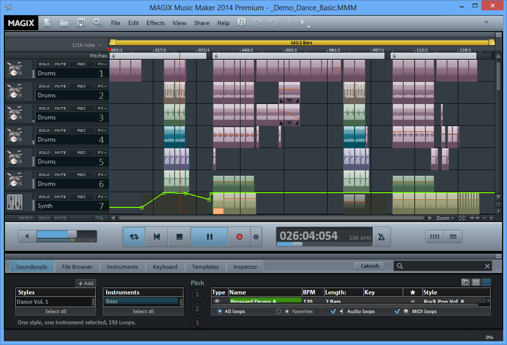 Create, arrange, remix, edit and share your musical ideas