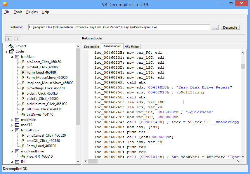 VB Decompiler Pro v8.3 Retail Full Keygen