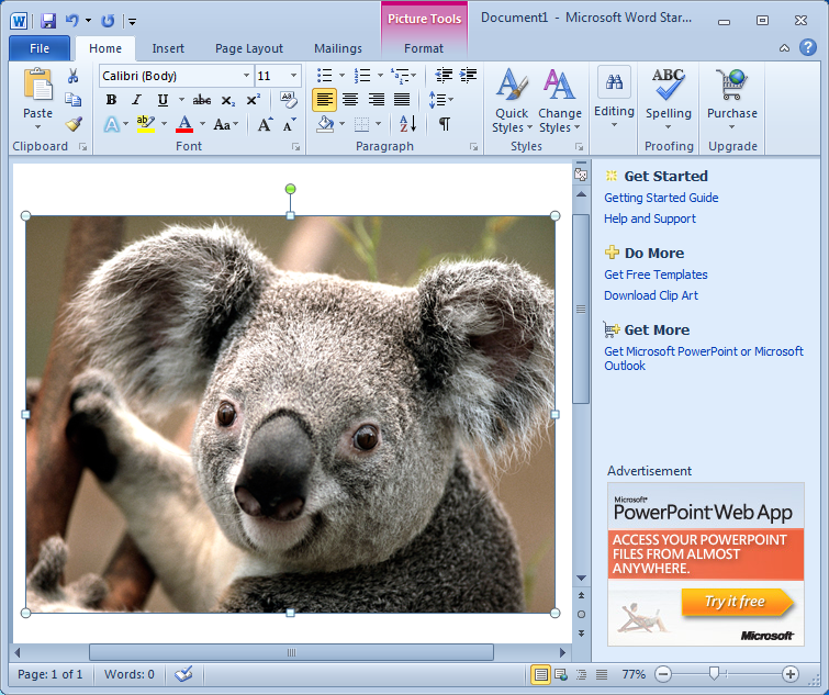 This free, cut-down version of Office includes basic versions of Word ...