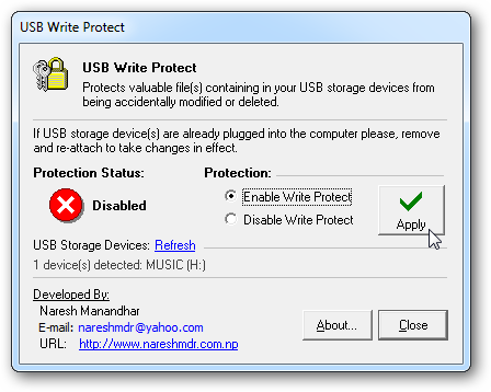 Usb write protection removal software windows 7