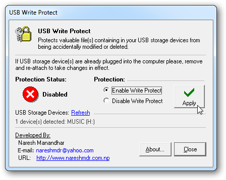 USB Write Protect 2.0