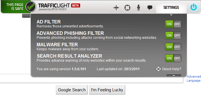 BitDefender TrafficLight for Firefox 0.1.20 Beta