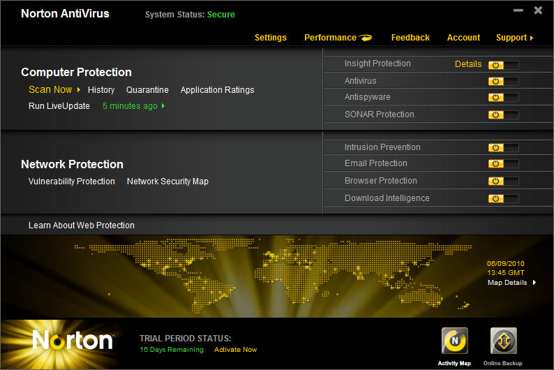 Norton AntiVirus 2011 v18.6 - 60 day trial