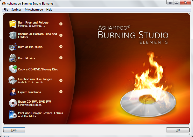 Ashampoo Burning Studio Elements 10 with Free License Key