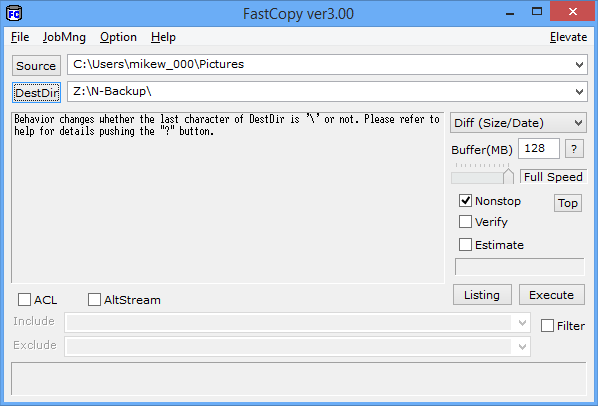 FastCopy 5.4.2 instal