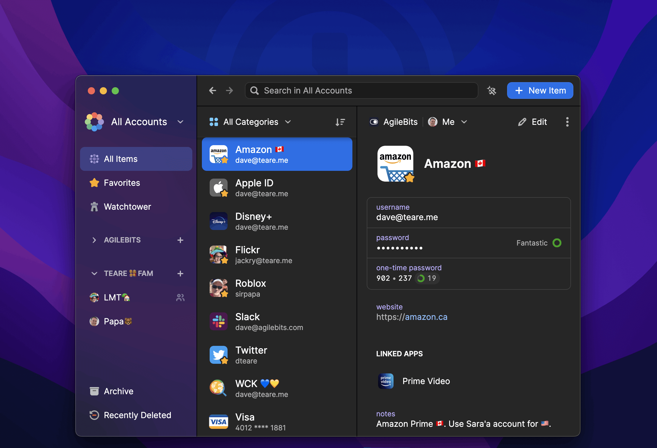 1password app for mac