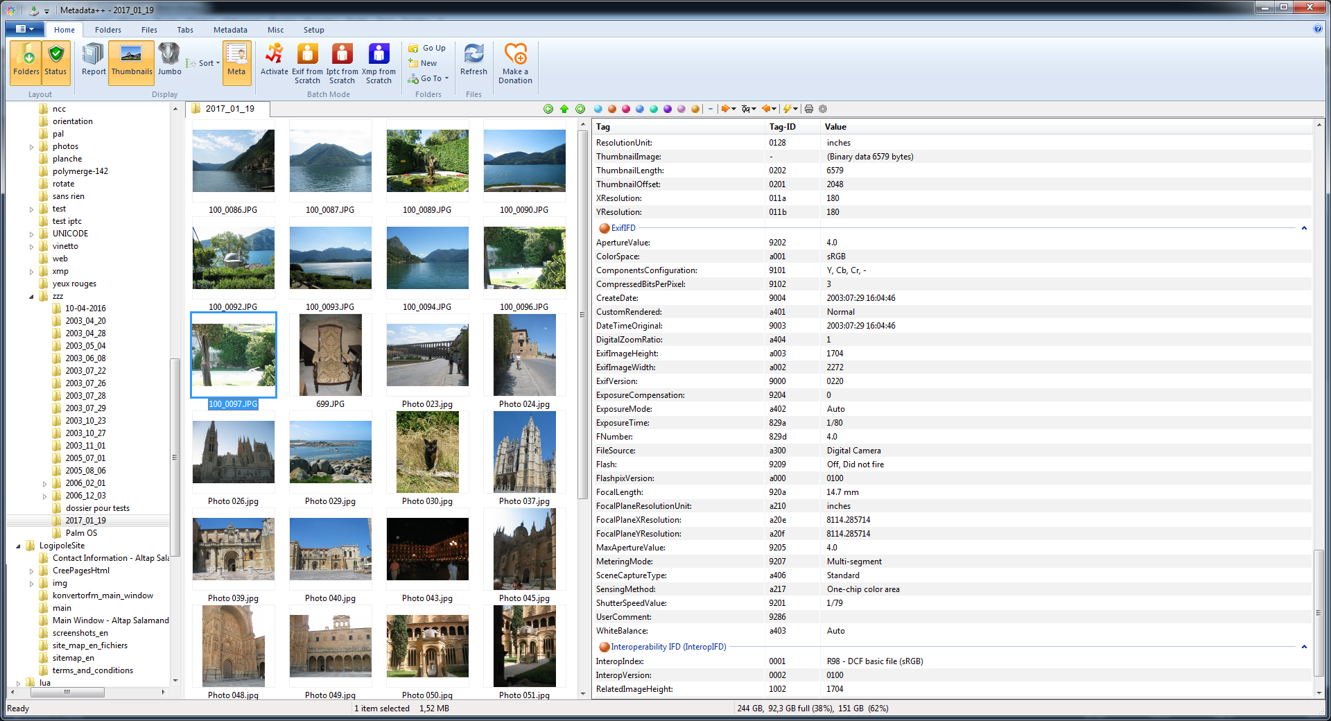 exif data viewer file explorer extenstion