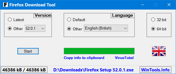older versions of firefox portable