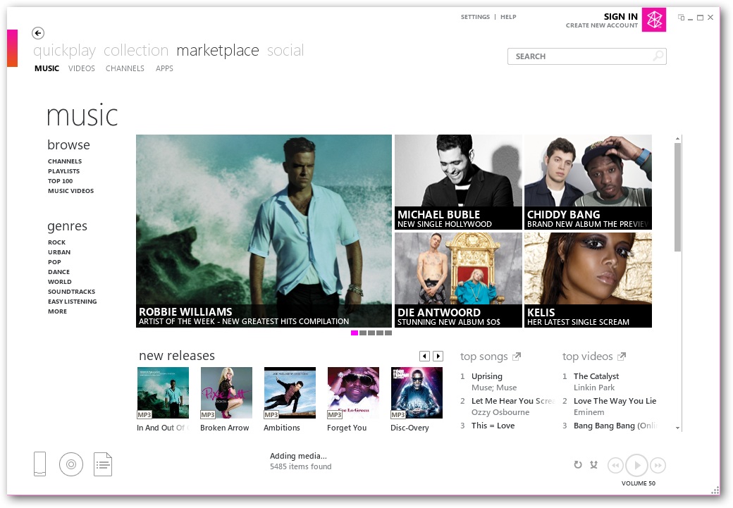 zune player download