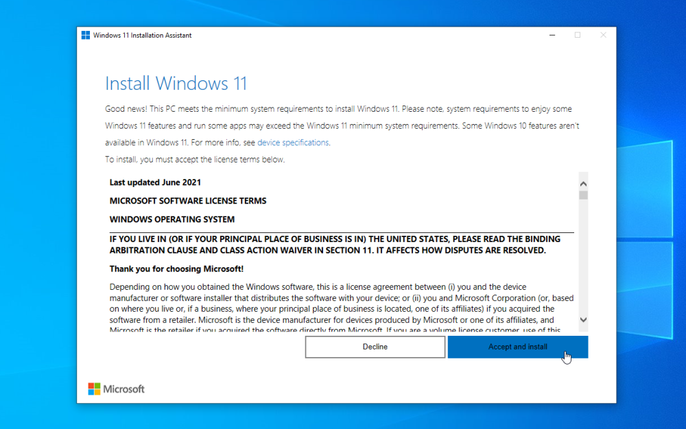 Windows 11 Installation Assistant 1.4.19041.3630 download