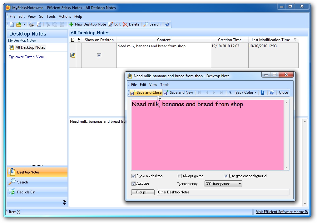 Efficient Sticky Notes 5.60.556 free download - Software reviews,  downloads, news, free trials, freeware and full commercial software -  Downloadcrew