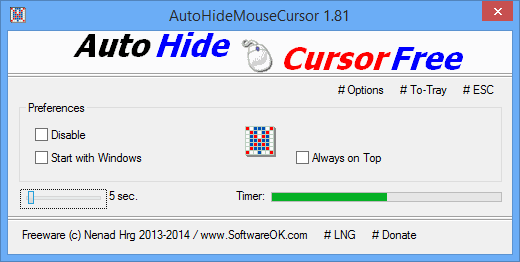 AutoHideMouseCursor 5.51 for mac download free