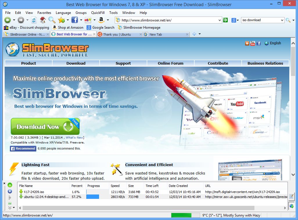 download the new for mac Slim Browser 18.0.0.0