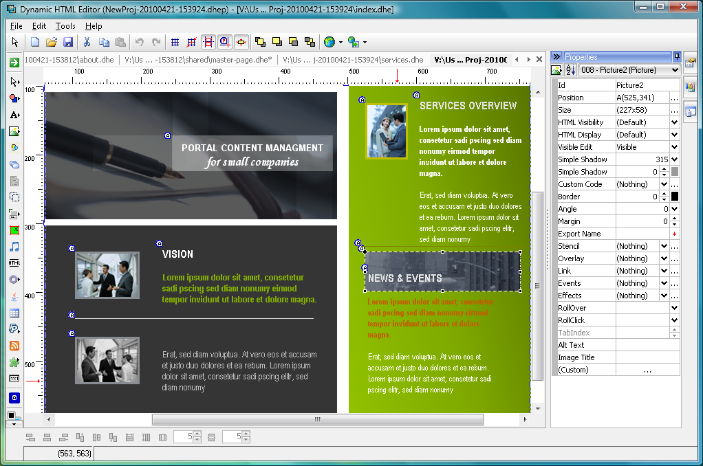 Dynamic HTML Editor 6.8 free download  Software reviews, downloads