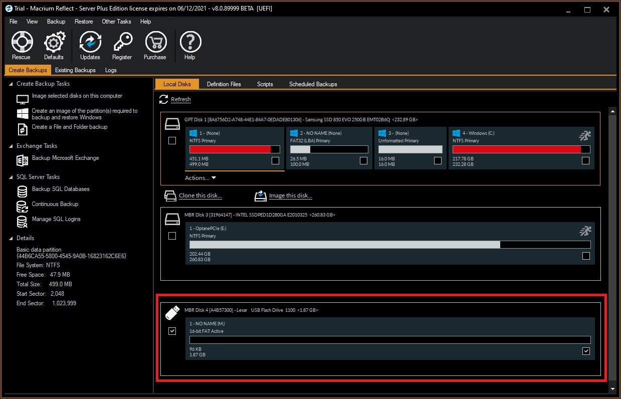 Macrium Reflect Workstation 8.1.7762 + Server free download