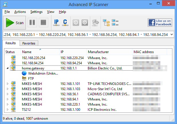 advanced ip scanner kali linux