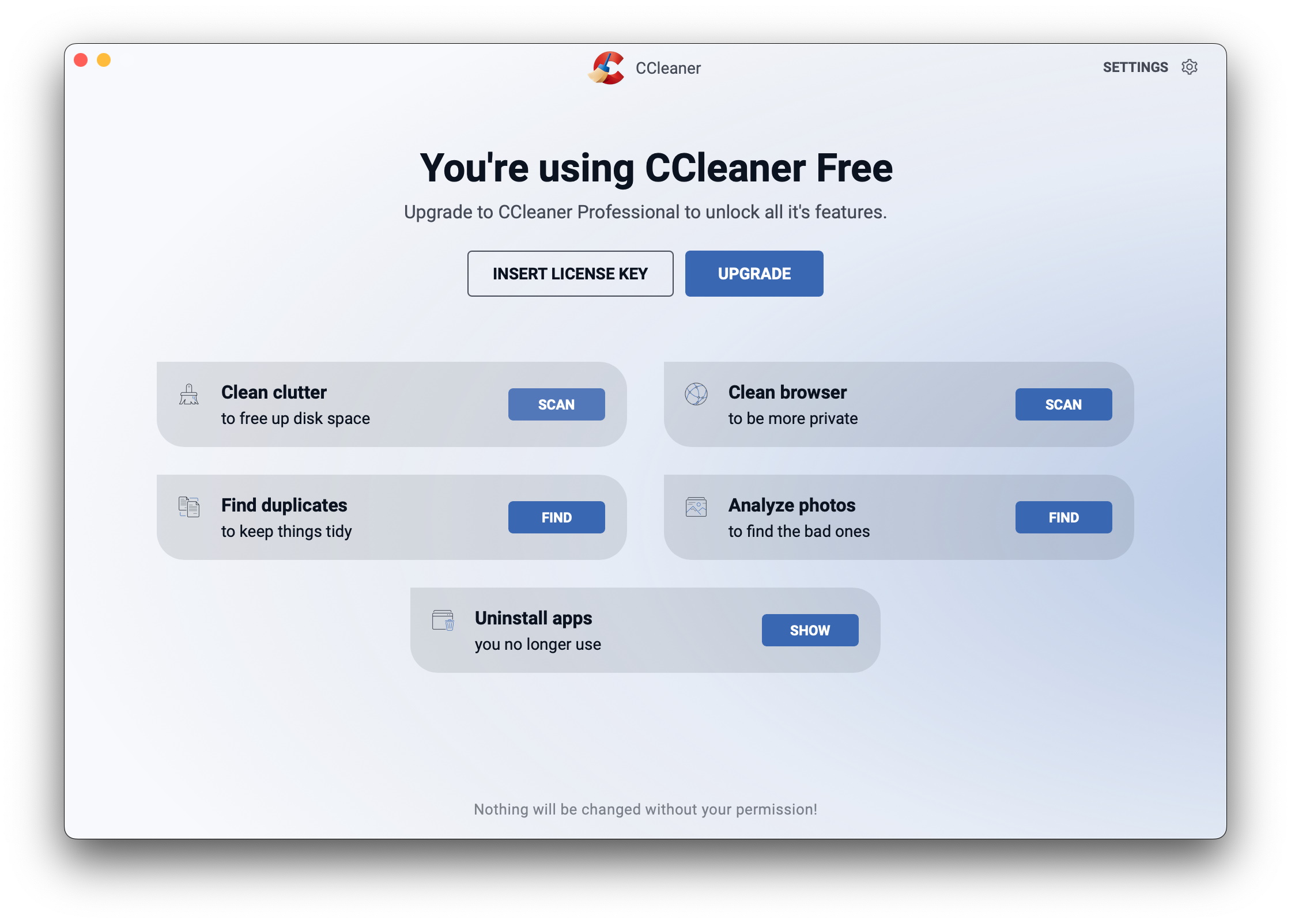 ccleaner mac free download italiano