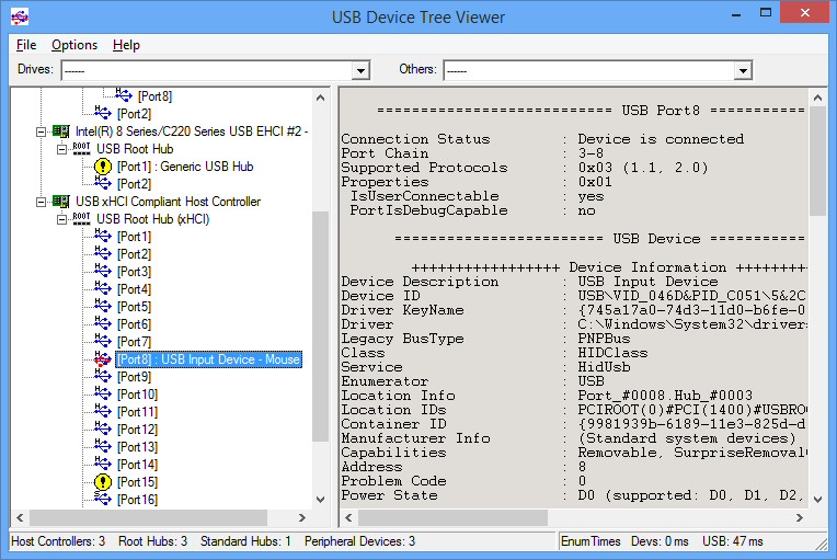 Install driver for usb device