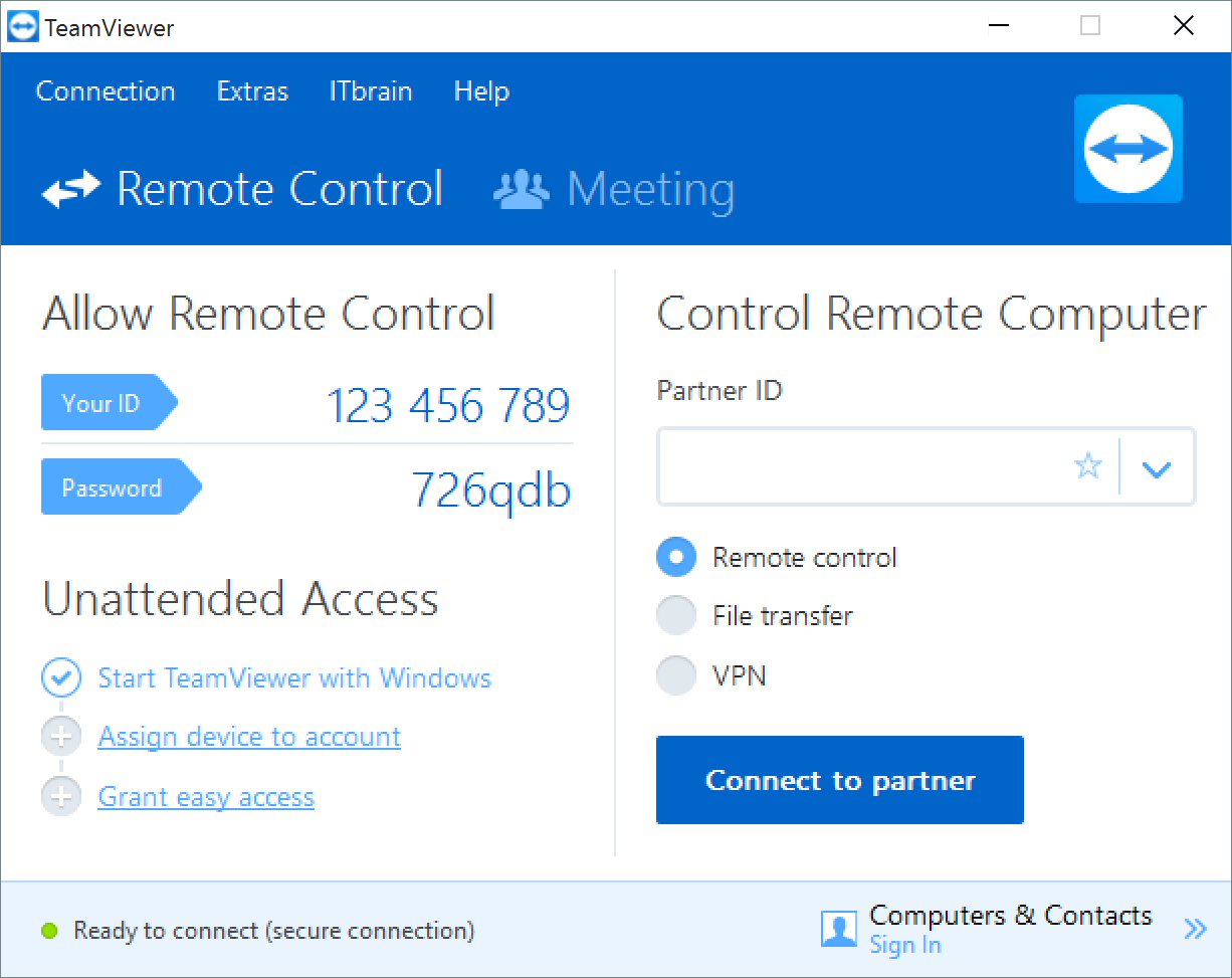 team viewer free version