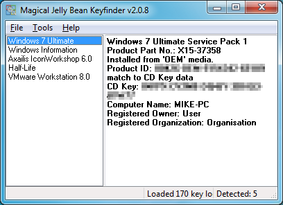 Jelly Bean Keyfinder