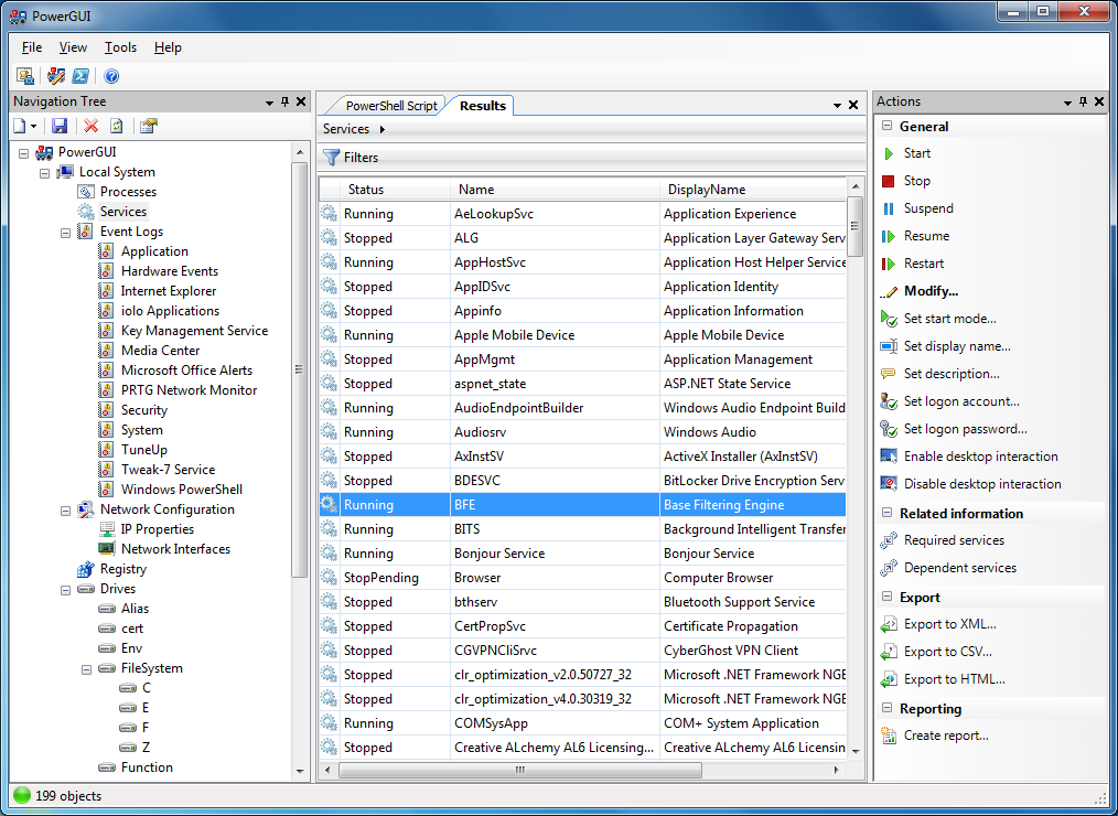 Ivanti management console