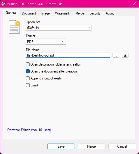 Bullzip PDF Printer 14 makes it even easier to PDF from about any application free download Software reviews, downloads, news, free trials, freeware and full commercial software - Downloadcrew