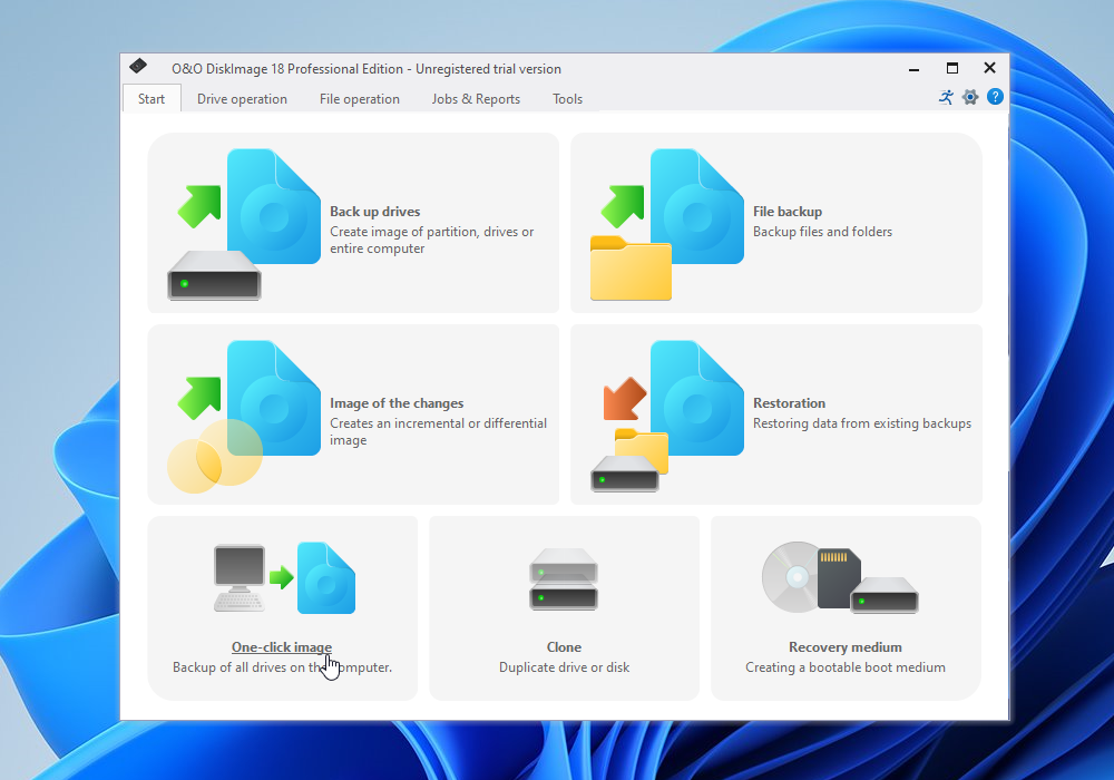 download the new version O&O DiskImage Professional 18.4.322