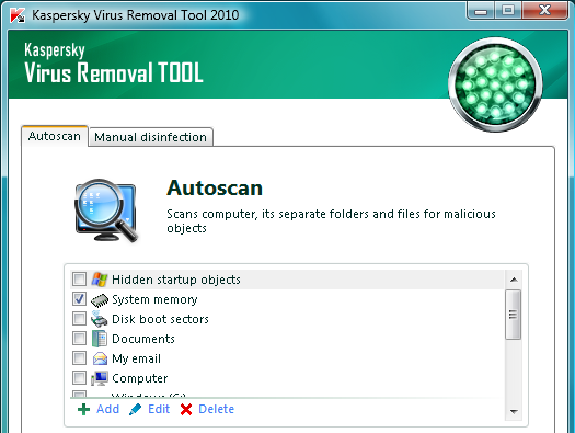 kaspersky virus tool removal