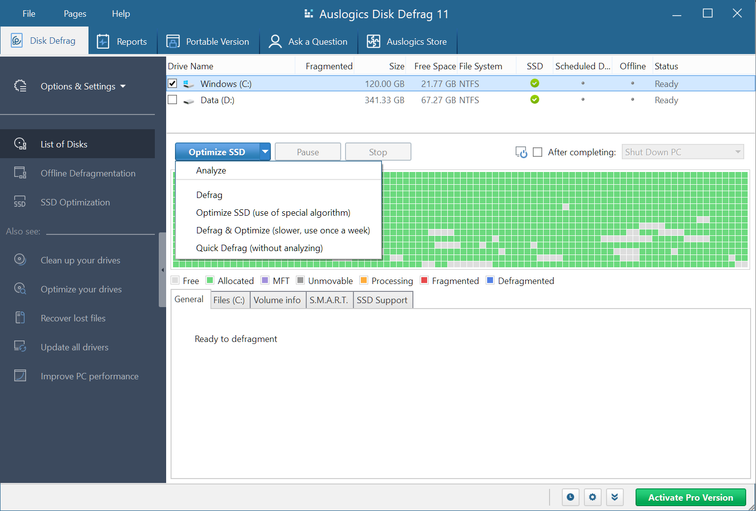 disk defragmenter windows 10 download