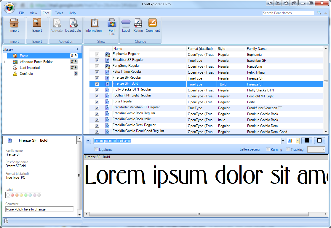 font explorer mac free download