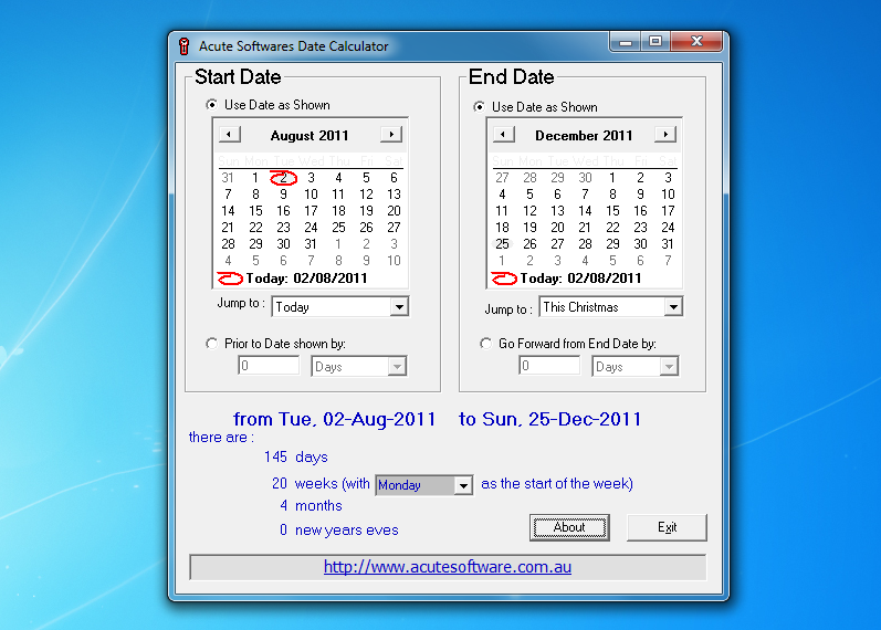 Date Calculator 2 2 Free Download Downloads Freeware Shareware 