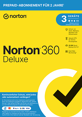 Norton 360 Deluxe 2024 [3-G, 2-YR]