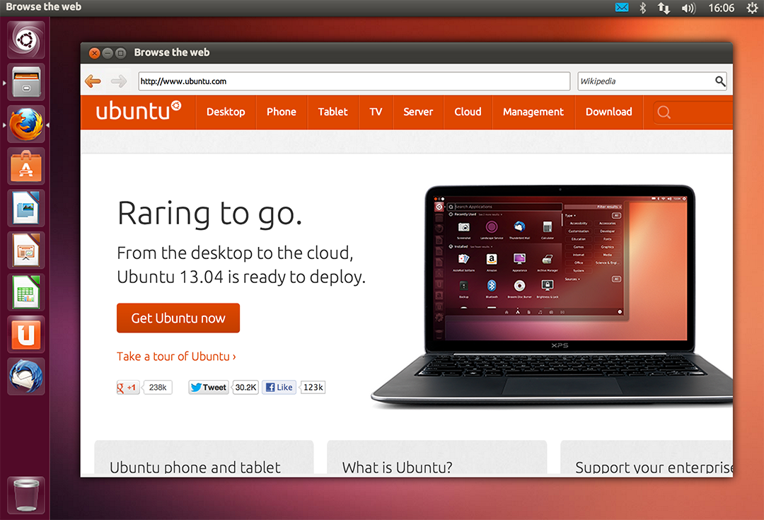 Ubuntu Linux download the new version for ipod