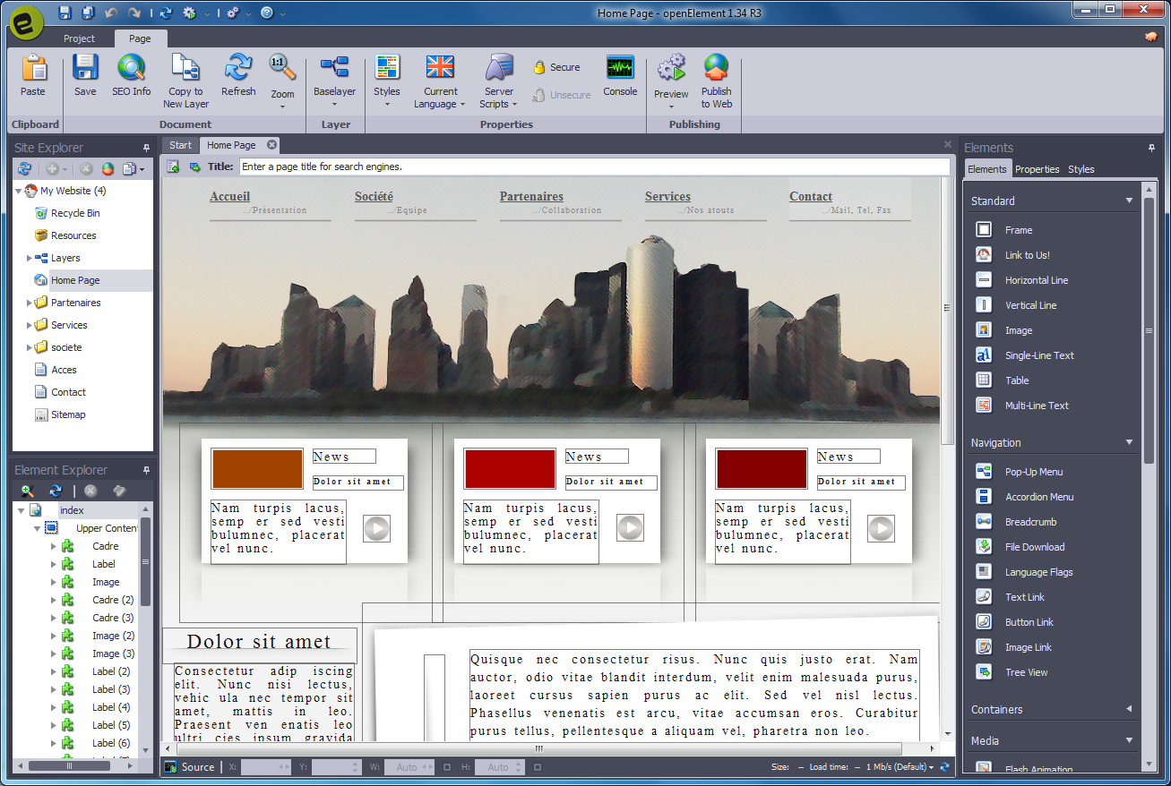 openElement 1.57 free download Downloads freeware, shareware