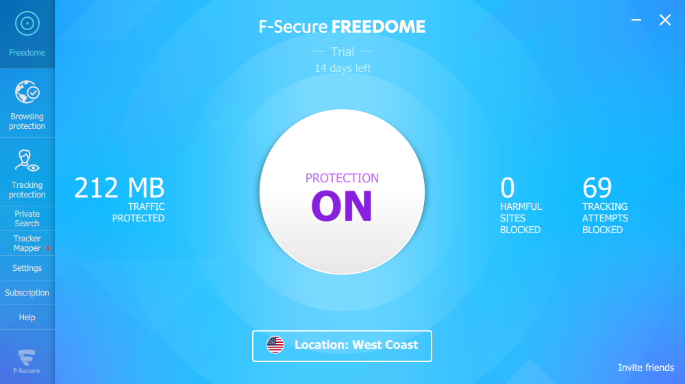 instal the last version for ipod F-Secure Freedome VPN 2.69.35