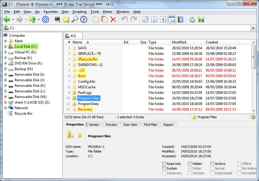 xyplorer two instances stored in different locations