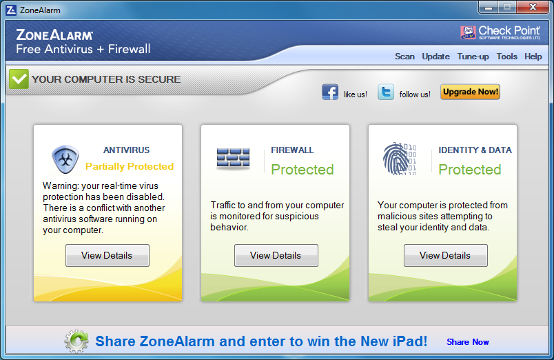 Zone Alarm Windows Vista