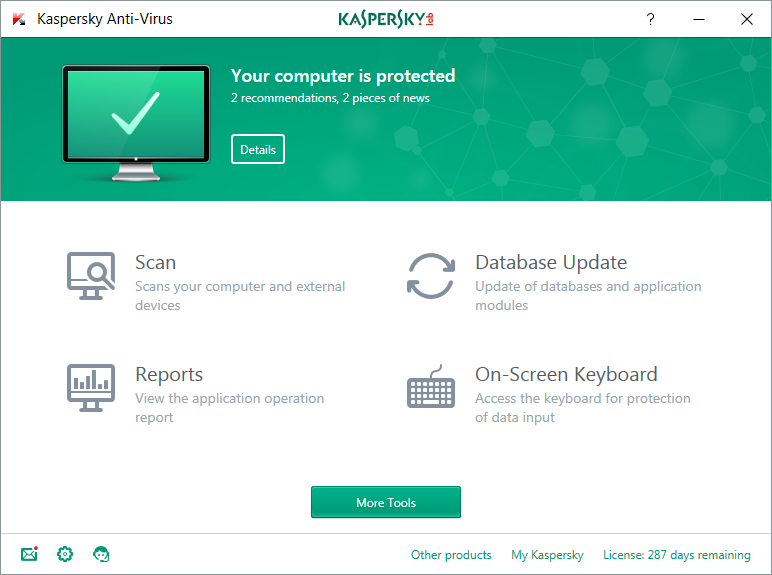 Kaspersky anti virus 2016 3 pcs 1 year price