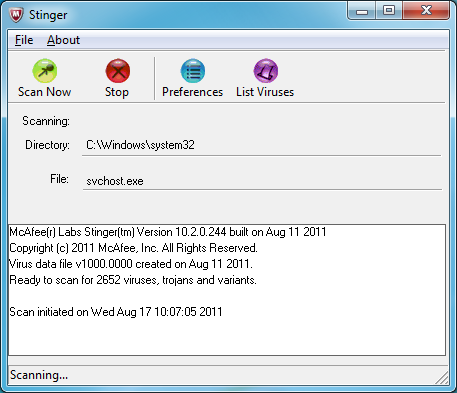 mcafee stinger downloads