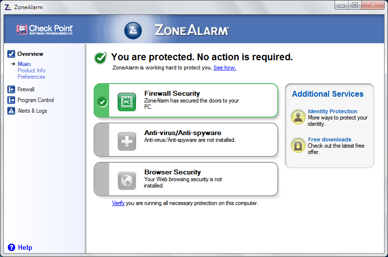 Zonealarm Free Firewall Windows Vista