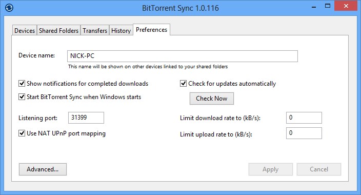 bittorrent sync may not share read only