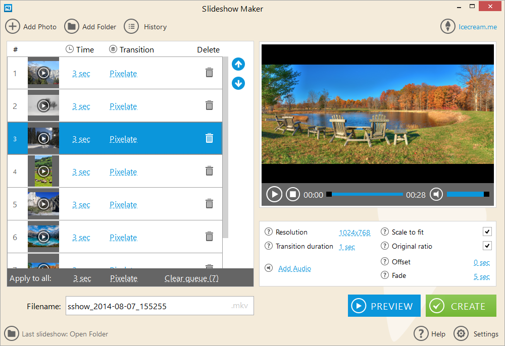 Icecream Slideshow Maker Pro 5.02 for ios instal free