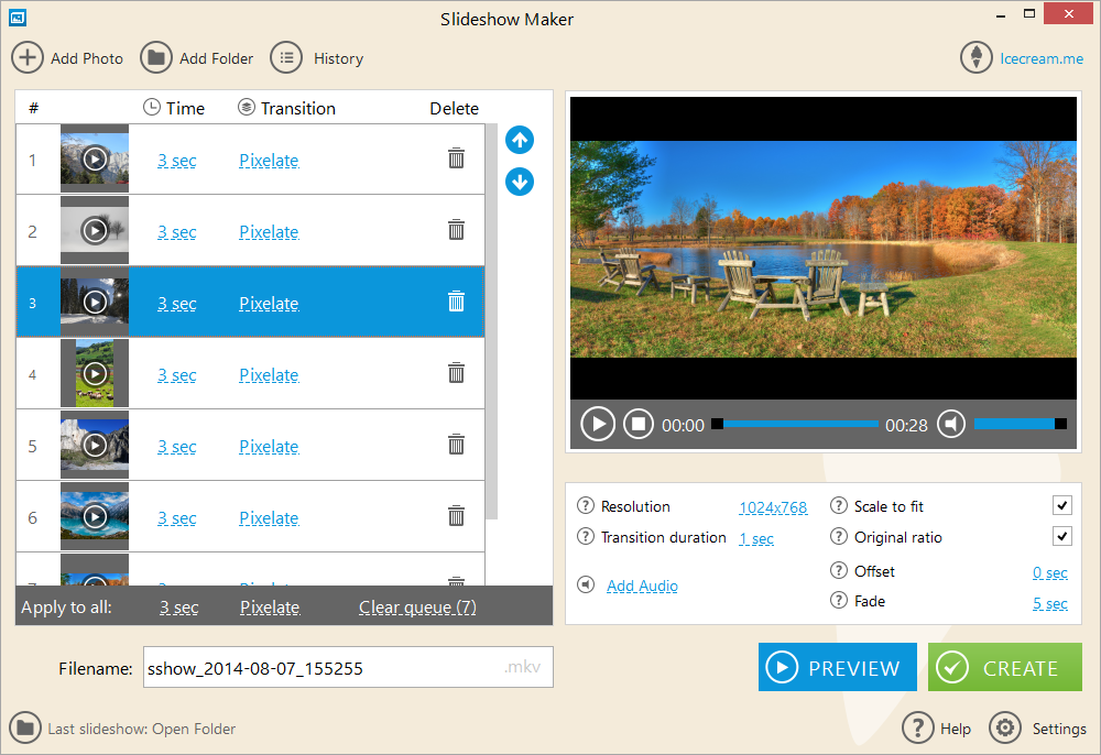 free Icecream Video Editor PRO 3.04