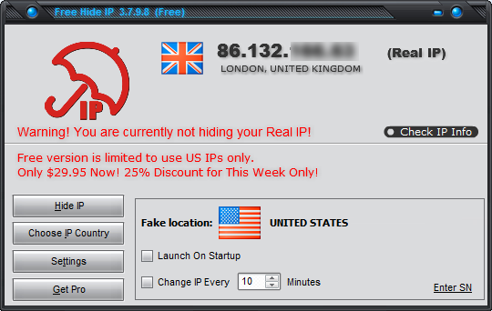 hide ip freeware