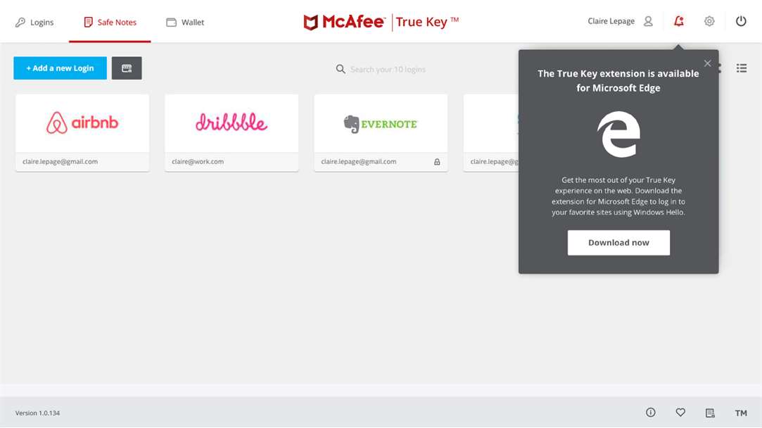 McAfee True Key for Mac 2.1.0 free download - Downloads - freeware